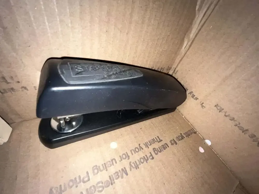 Random Office Supplies Lot: Heavy Duty 3-Hole Punch, Rapid 1 Stapler, Staples, a